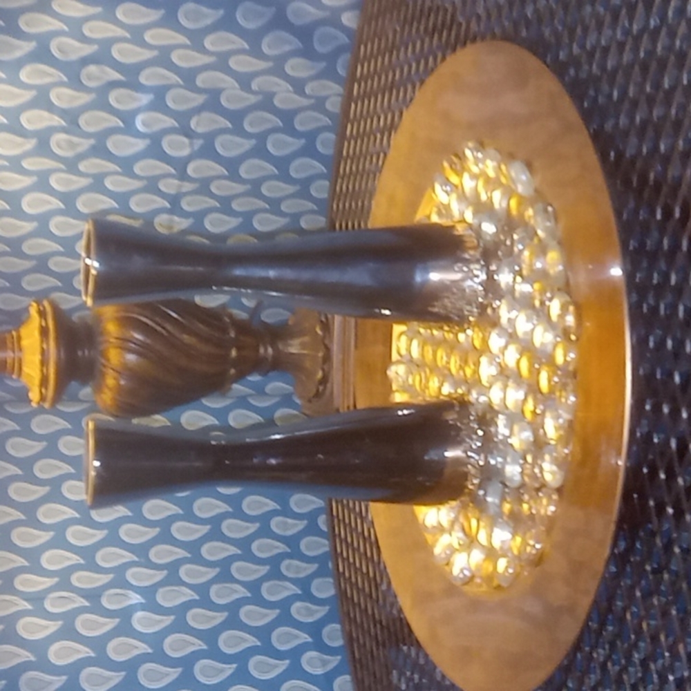 Ceramic chrome vases